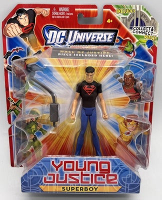 DC Comics figur, Mattel, DC Universe Young Justice Superboy Action Figur ca 16cm.

Ny figur i ubrudt