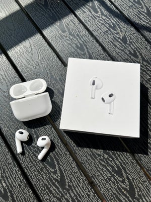 trådløse hovedtelefoner, Apple, AirPods 3 gen, Perfekt, Da jeg har anskaffet nogle andre sælges diss
