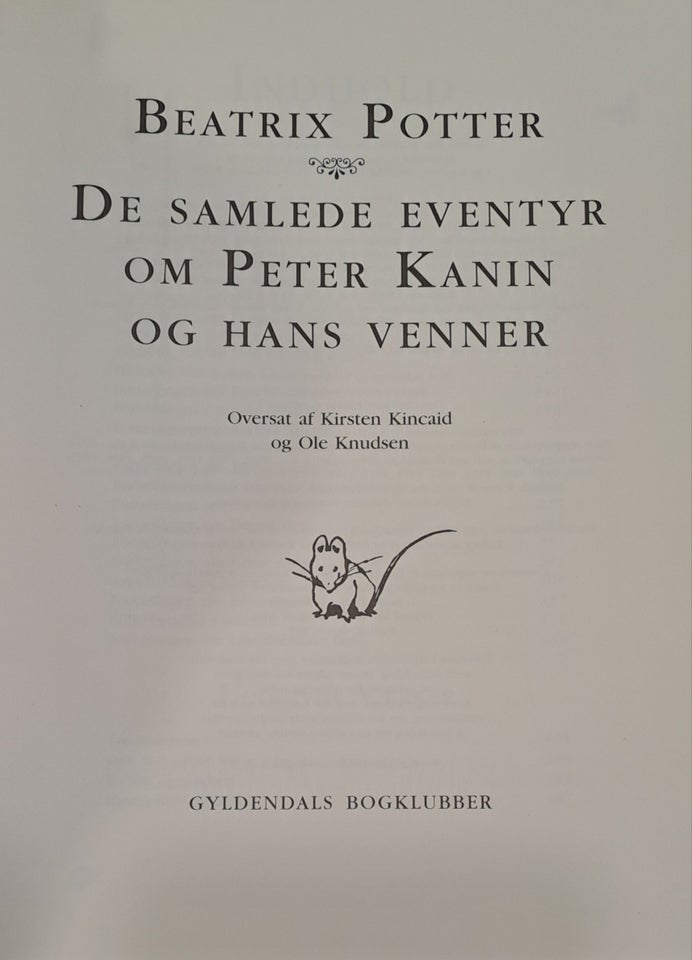 De samlede eventyr Peter Kanin og hans Venner, BEATRIX