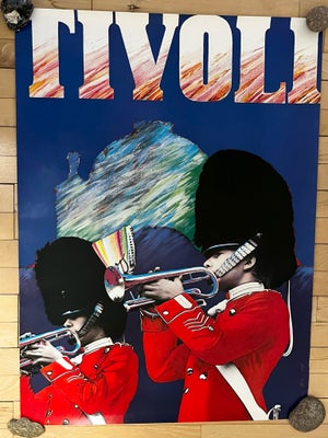 Retro plakat, Tivoli - Poul Janus Ipsen, motiv: Tivoli plakat, b: 60 h: 84, Tivoli kunstplakat fra 1