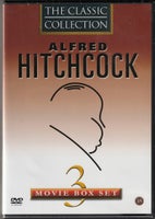 (NY) Alfred Hitchcock - Movie Box (3-film), instruktør