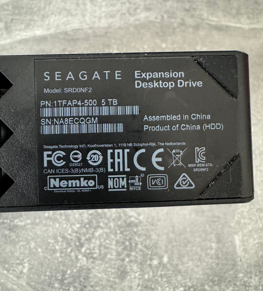 Seagate, 5000 GB, God