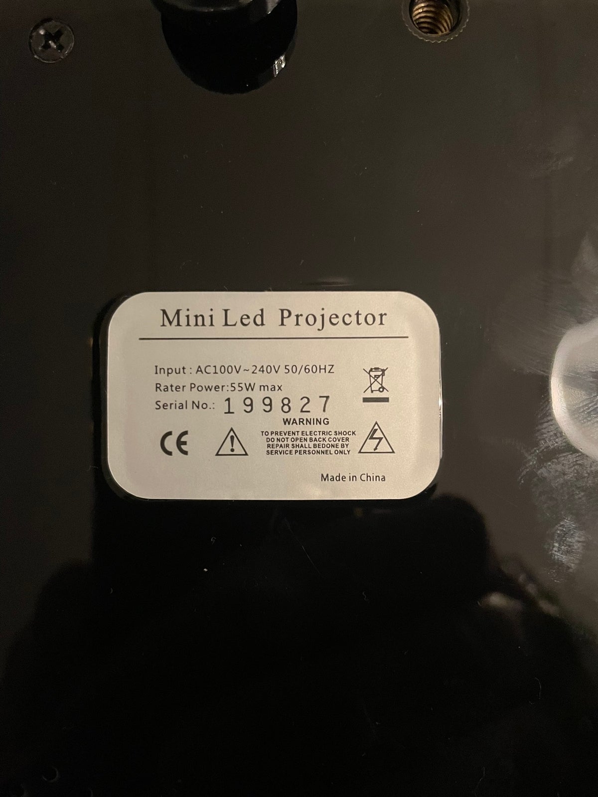 Projektor, mini LED projektor