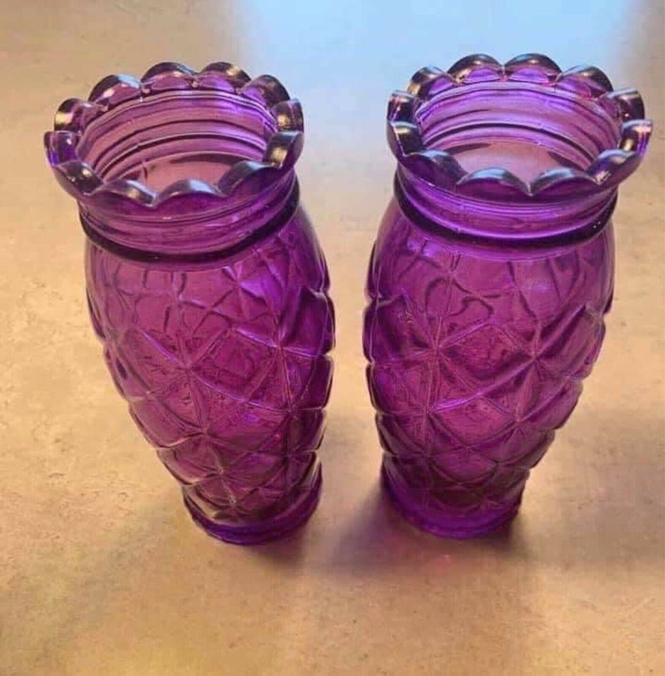 Vase, 2 stk nye vaser/ pynteglas, NORDAL