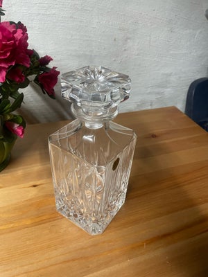 Glas, Krystal , Whisky karaffel,  Har også flere annoncer med glas/krystal. 22,5 cm høj. 