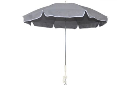 Parasol, Altanparasol / bordparasol i grå

Ø: 115 cm

Stel: Pulverlakeret aluminium 

Parasoldug: Sl