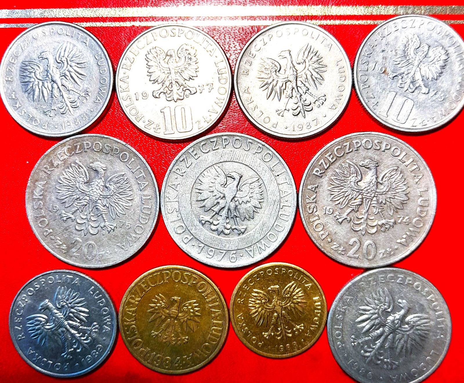 Vesteuropa, mønter, 19741989