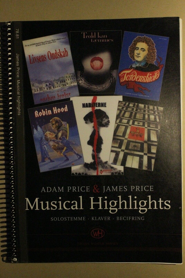 Noder til klaver, Musical Highlights (Adam Price & James