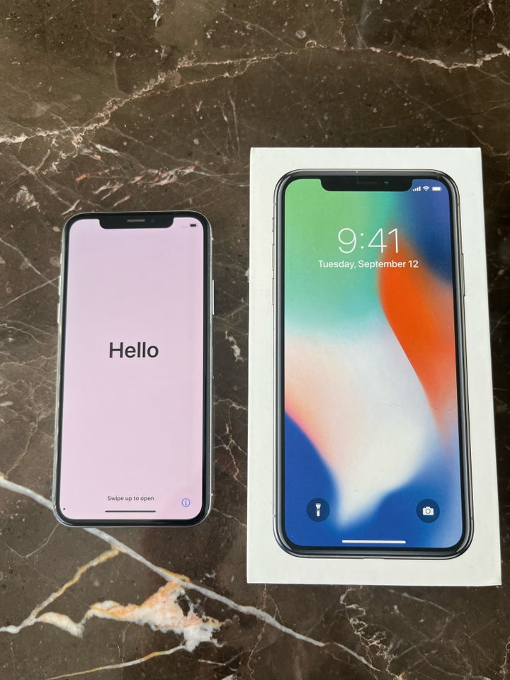 iPhone X, 64 GB, hvid