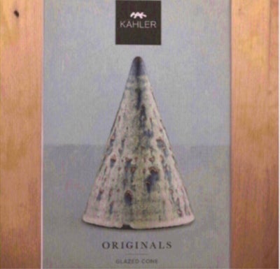 Keramik, Glazed Cone, Kähler, Helt ny Glazed Cone Pyramid fra mærket Kähler sælges. Aldrig brugt og 