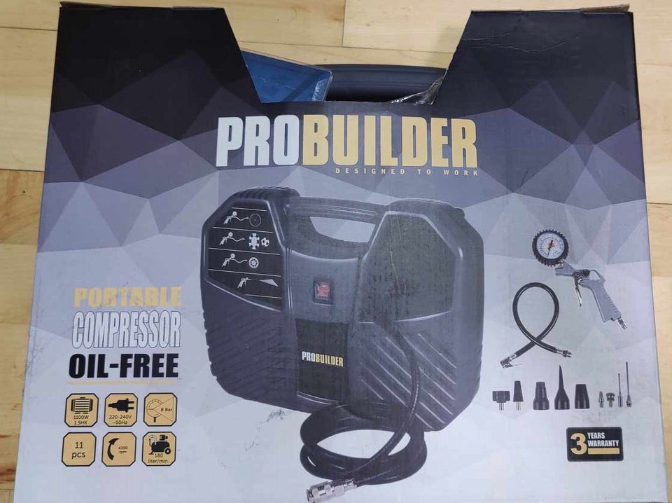 Portable compressor oil-free, PROBUILDER