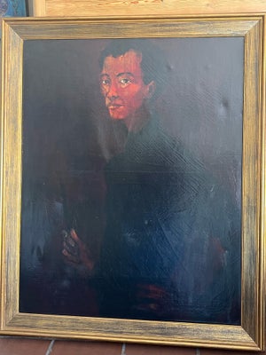 Oliemaleri, Hugo de Soto, motiv: Portrætter/Figurer, stil: Andet, b: 95  cm h: 115 cm