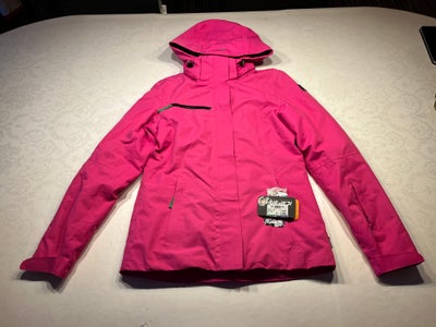 Vinterjakke, str. 36, Icepeak,  Hot-Pink,  Ice Tech,  Ubrugt, Sælger denne børne pige vinter/ski jak