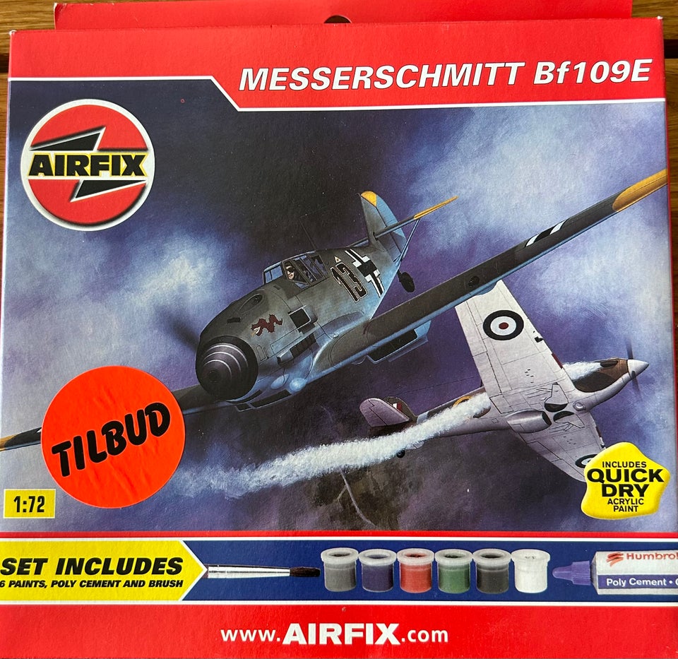 Byggesæt, Airfix Messerschmitt Bf 109 E, skala 1:72