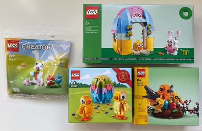 Lego andet, LEGO Seasonal påske/Easter sæt

30668
40527
40639
40682

Sælges kun samlet til 300 kr.

