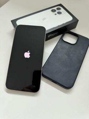 iPhone 13 Pro, 512 GB, hvid, God, iPhone 13 Pro Max 513 silver/hvid med MagSafe cover og original ka