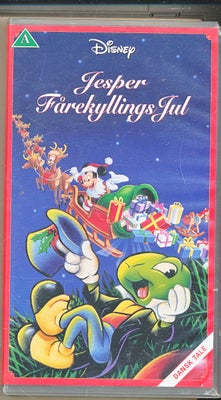 Tegnefilm, JESPER FÅREKYLLINGS JUL, instruktør DISNEY, DISNEY TEGNEFILM FRA 1986 PÅ VHS.
SENDER GERN