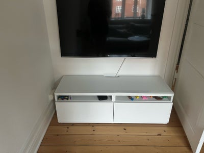 Tv bord, Ikea, andet materiale, Ikea tv Bord og glas plade