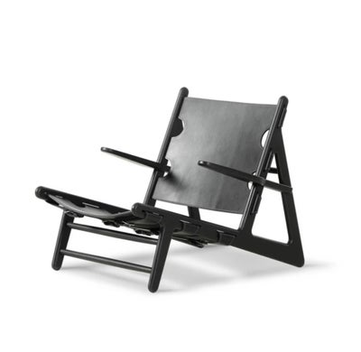 Børge Mogensen, 2229 Jagtstolen, Stol, Børge Mogensens ikoniske jagtstol designet i 1950 - sort eget