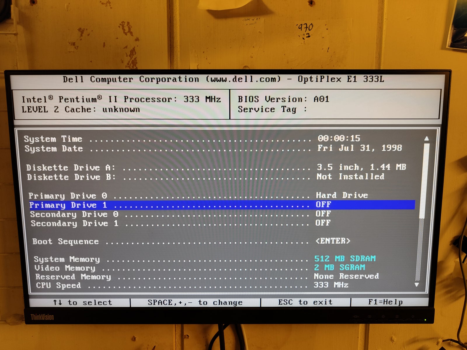HP, Pentium II Retro PC, 0,333 Ghz
