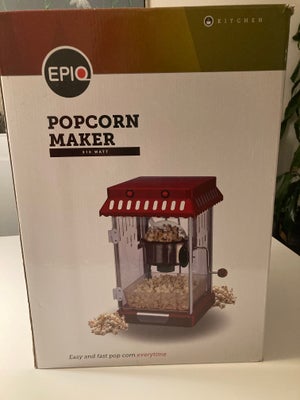 Popcornmaskine, Epiq, Popcornmaskine sælges. Original kasse og manual medfølger. Brugt flere gange m