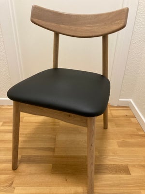 Spisebordsstol, Sort og lys eg, Lyngholm, 4 stk. Lyngholm spisebordsstole, kun brugt få gange og stå