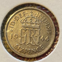 Vesteuropa, mønter, 6 Pence