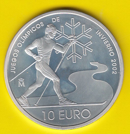 Vesteuropa, mønter, (9) Spanien 10 Euro JUB. sølv
