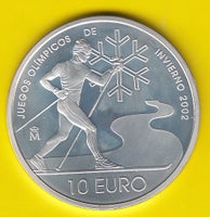 Vesteuropa, mønter, (9) Spanien 10 Euro JUB. sølv