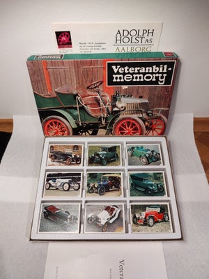 Spil, Retro, vintage, nostalgi, gammel, lopper, genbrug, Billed lotteri med veteranbiler fra 1973 i 