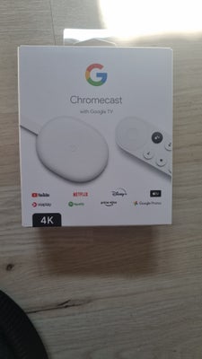 Chromecast 4K, Google, Perfekt, Sælger min Google Chromecast med 4K. Fast pris. Alt virker nøjagtig 