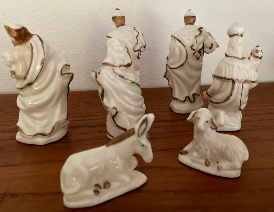 Vintage krybbespil figurer