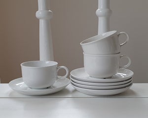 A Collection PLATES+COFFEE CUPS, Rörstrand, P555, 195 pieces