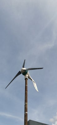 Solcelle, Solcelle og vindmølle offgrid anlæg 1 år gammelt
1 stk vindmølle 500 watt - usa
1 stk solc