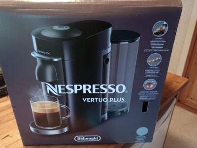 Nespresso Vertuo Plus, Nespresso, Ny pris! 
Kan afhentes for blot 200Kr.

Står som ny, kun kørt ca. 