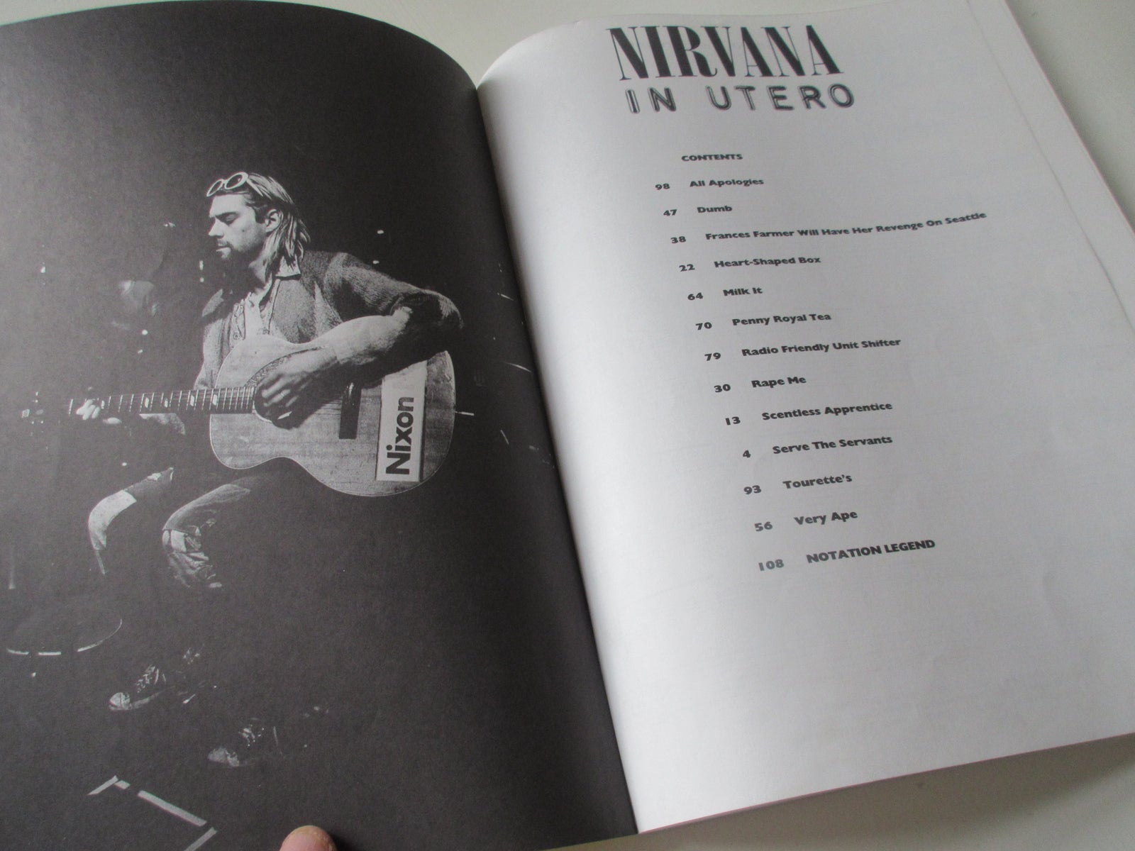 Guitar Recorded Versions, Nirvana In Utero
