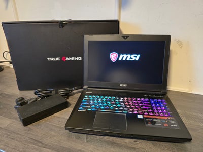 MSI 15” MSI TITAN GAMER BÆRBAR, Perfekt, 15” MSI TITAN GAMER BÆRBAR

4.1 GHZ(MTF) INTEL HEXA-CORE I7