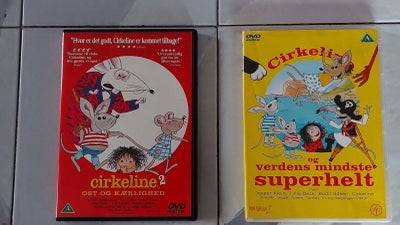 Cirke Line, DVD, andet, Sælger 2 stk Cirkeline DVD film. Handler om Cirkeline der bliver tegnet og d