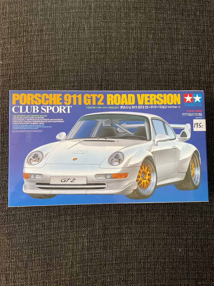 Byggesæt, Tamiya Porsche 911 GT2 Road Version, skala 1/24