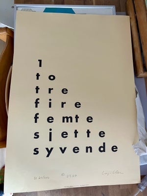 Plakat, Vagn Steen, Originalt tryk med signering