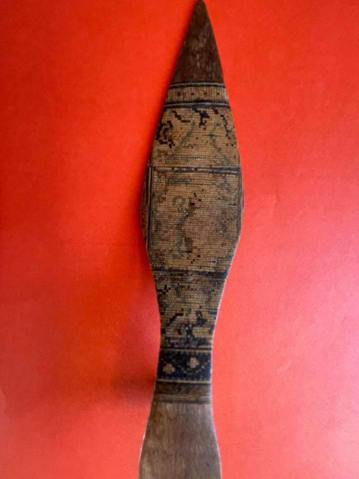 Brevkniv, Træ intarsia, 125 år gl.