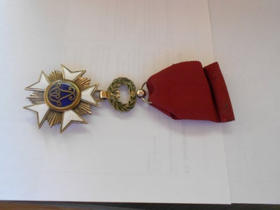 Militær, Orden, Belgisk kroningsorden i original æske fra Tisch & Cie, Bruxelles. Bud modtages.