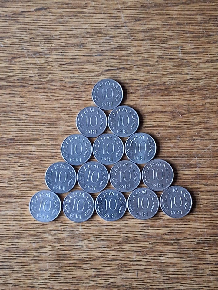 Danmark, mønter, 15x10 ØRE