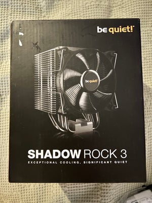 CPU Luftkøler, be quiet!, Shadow Rock 3, Perfekt, Max 25 dBA, luftkøler, (AMD: AM3(+) / AM4 Intel: 1
