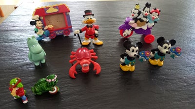 Samlefigurer, 8 flotte tegneseriefigurer + 1 Disney billedramme, 8 flotte tegneseriefigurer + 1 Disn