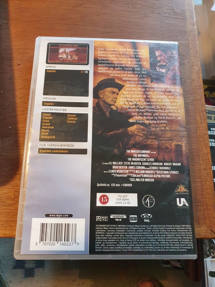 Syv mænd sejrer, DVD, western