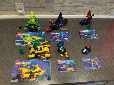 Lego andet, Diverse aquazone, 6 aquazone sæt
2160
6155 - her mangler orange boks og busken
6135
6145