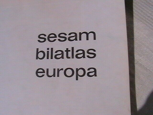 Sesam Bilatlas. Europa., Skrifola., anden bog