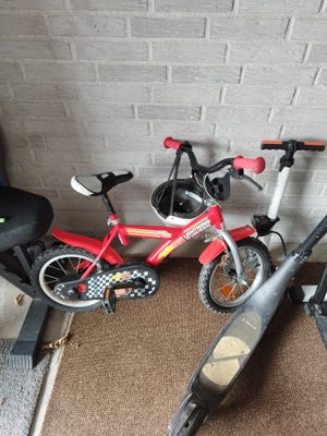 Unisex børnecykel, classic cykel, andet mærke, Cars, 12 tommer hjul, 1 gear, Fin start cykel med McQ