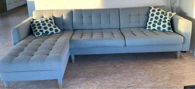 Andet, polyester, 3 pers. , Landskrona, Vi sælger vores 3 personers sofa med chaiselong. Nypris 8399
